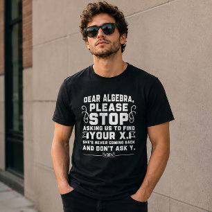 Camiseta Álgebra Querida Humor Divertido de Matemática