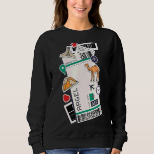 Camiseta Alger Air Ticket Embarque Pass Avie Avião Argélia