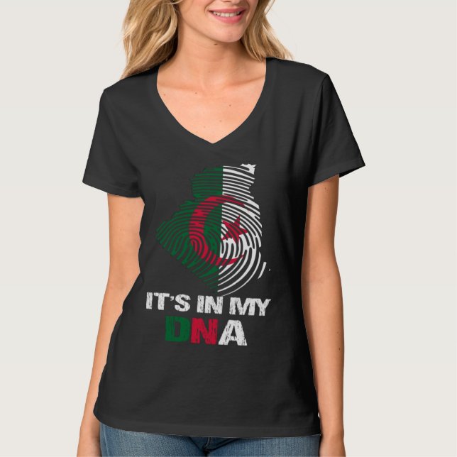 Camiseta Algeria Flag Algeria  It s In My DNA  2 (Frente)