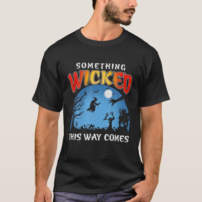 Camiseta Algo Má De Halloween Vem Assim (Frente)