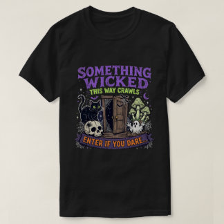 Camiseta Algo sinistro terror de Halloween