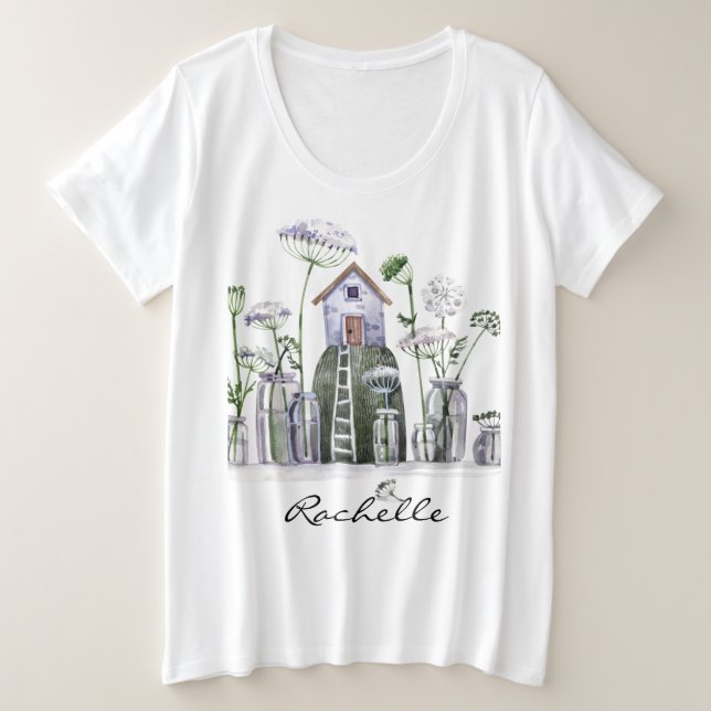 Camiseta Algodão de Fairytale da Rainha Anne (Frente do Design)