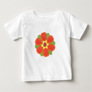 Camiseta Algodão Dotty de Gerber da flor