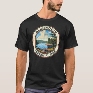 Camiseta Algonquin Provincial Park Viagem Art Vintage