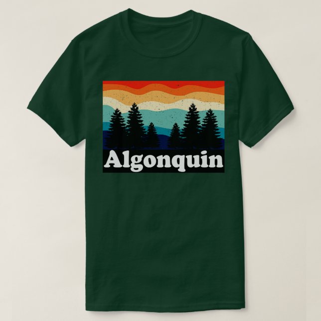 Camiseta Algonquin Retro (Frente do Design)