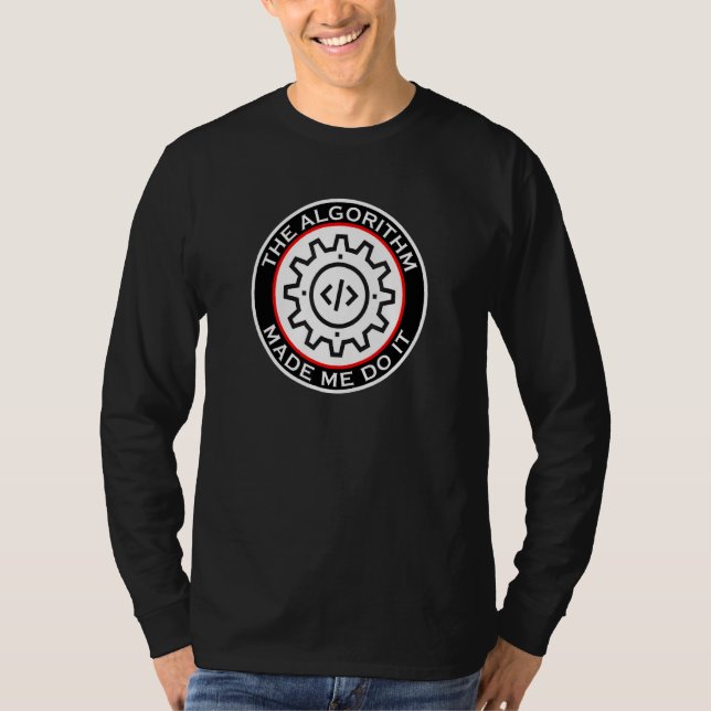 Camiseta Algoritmo me fez fazer isso com a matemática femin (Frente)