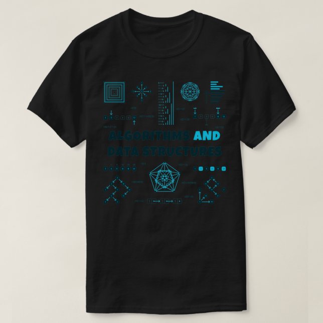 Camiseta Algoritmos e estruturas de dados (Frente do Design)