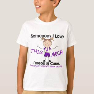 Camiseta Alguém amor de I - doença de Alzheimers (menina)