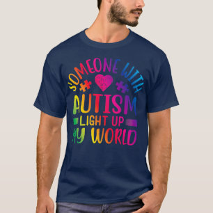 Camiseta Alguém com Autismo acende meu mundo