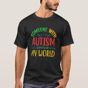 Camiseta Alguém com Autismo acende meu mundo_1