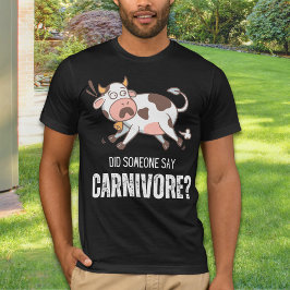 Camiseta Alguém Disse Que Carnivore Engraçado Carne Sobreca