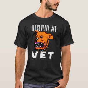 Camiseta Alguém Disse "Vet Pet Cat Dog Scarume 9"