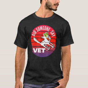 Camiseta Alguém Disse Veterinário Gato Veterinário Dono de