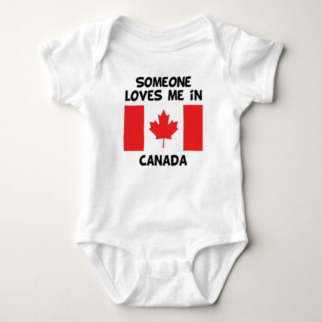 Camiseta Alguém em Canadá ama-me (Frente)