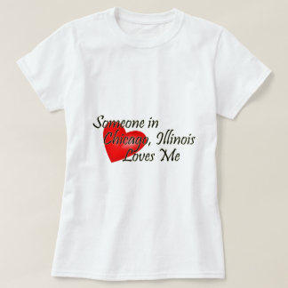 Camiseta Alguém em Chicago ama-me