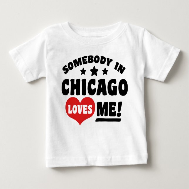 Camiseta Alguém Em Chicago Me Ama (Frente)
