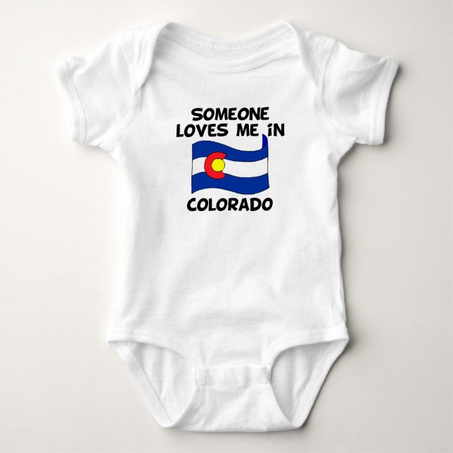 Camiseta Alguém em Colorado ama-me (Frente)