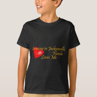 Camiseta Alguém em Jacksonville Florida ama-me