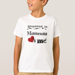 Camiseta Alguém em Minnesota ama-me