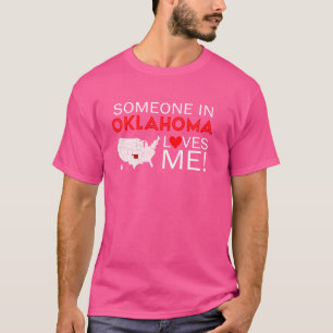 Camiseta Alguém Em Oklahoma Me Ama