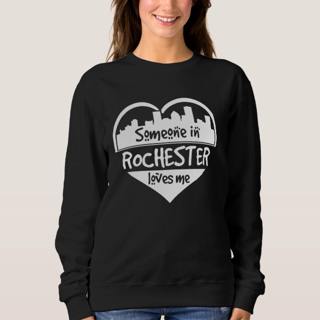 Camiseta Alguém Em Rochester Me Ama Rochester New York H (Frente)