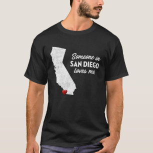 Camiseta Alguém Em San Diego Me Ama Na Califórnia