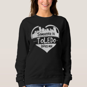 Camiseta Alguém Em Toledo Me Ama Toledo Ohio Ele Skyline