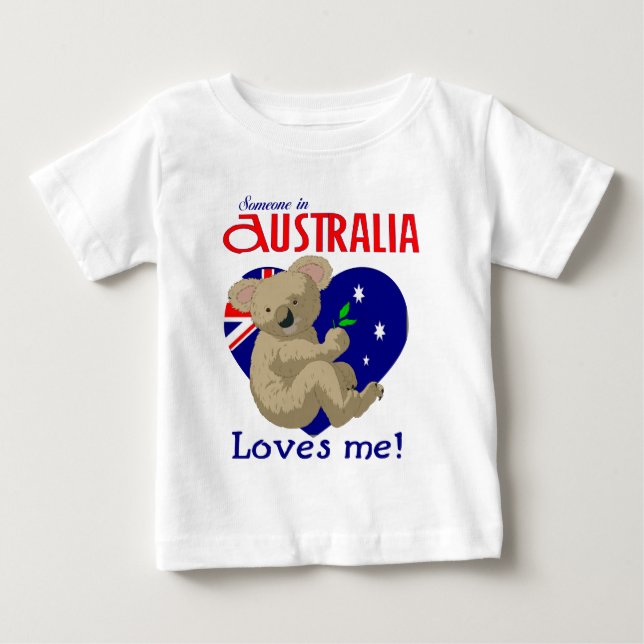 Camiseta Alguém na Austrália me ama Koala (Frente)