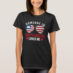 Camiseta Alguém Na Dakota Do Sul Me Ama Monte Rushmore Rua