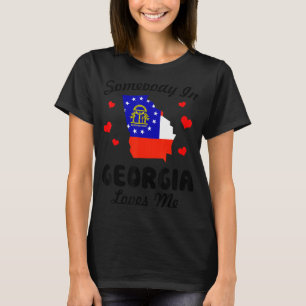 Camiseta Alguém Na Georgia Me Ama Engraçado