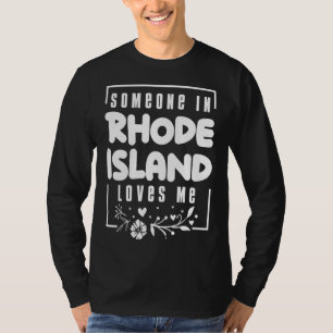 Camiseta Alguém Na Ilha Rhode Me Ama
