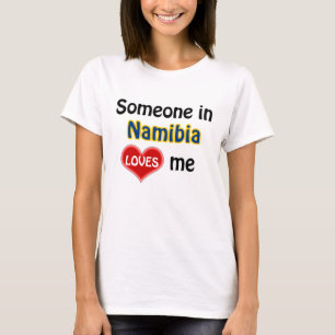 Camiseta Alguém na Namíbia me ama