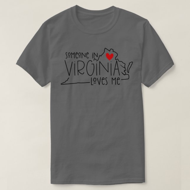 Camiseta Alguém Na Virgínia Me Ama (Frente do Design)