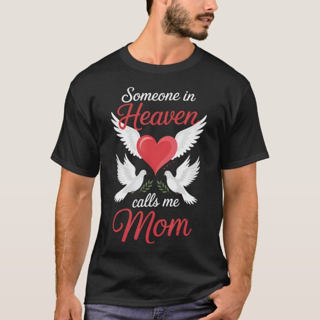 Camiseta Alguém no Céu Me Chama de Mãe (Frente)