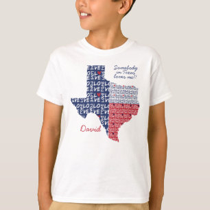 Camiseta Alguém no Texas me ama!