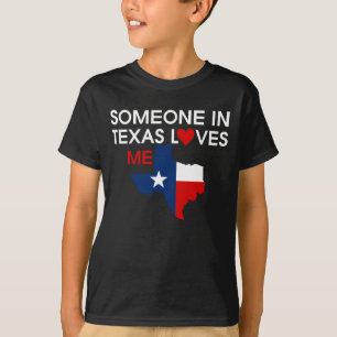 Camiseta Alguém no Texas me ama Deus abençoe Precioso