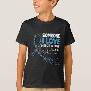 Camiseta Alguém Que Eu Amo Precisa De Uma Cura Diabetes Tip