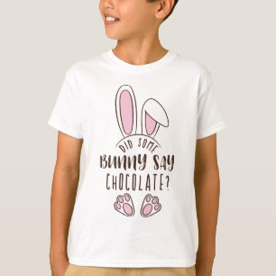 Camiseta Algum Coelhinho Disse Páscoa De Chocolate Engraçad