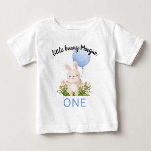 Camiseta Algum Coelhinho Faz Um Simpático Menino Fazer 1 An