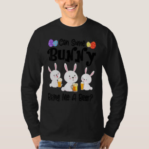 Camiseta Algum Coelhinho Pode Me Trazer Uma Cerveja Engraça