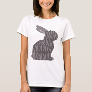 Camiseta Algum Coelhinho Precisa de Café Coelhinho da Pásco