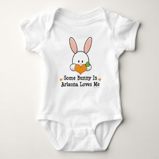 Camiseta Algum coelho na arizona ama-me Bodysuit do bebê