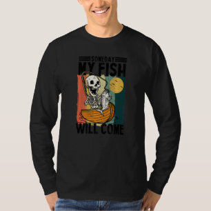 Camiseta Algum Dia Meu Peixe Chegará Pescador Peixe Esquel