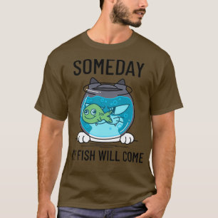 Camiseta Algum Dia Meu Peixe Vai Ficar Engraçado Gato e Pes