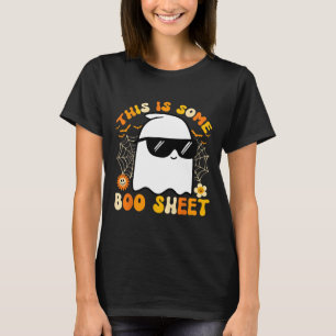 Camiseta Algum Folheto de Boas Folhas de Halloween Ghost En