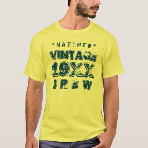 Camiseta Algum ouro G11Z do texto do Grunge da FERMENTAÇÃO