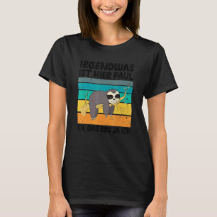 Camiseta Alguma Coisa Aqui É Preguiça Decorativa Divertida