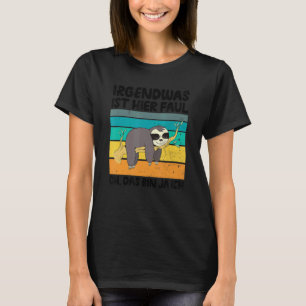 Camiseta Alguma Coisa Aqui É Preguiça Decorativa Divertida