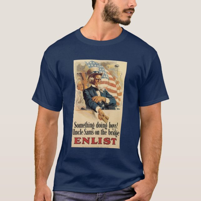 Camiseta Alguma coisa está fazendo rapazes (Frente)