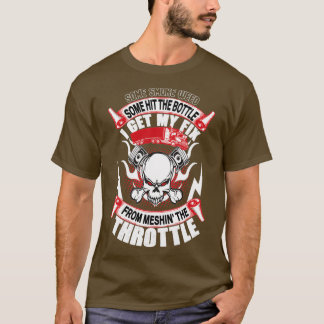 Camiseta Algumas batem na garrafa de meshin